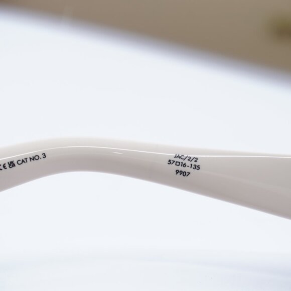 Jacquemus PILOTA JAC/2 C2 Sunglasses Ivory Pink Square Frame, Pink Lenses - Picture 6 of 10